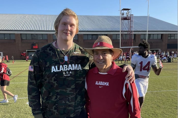 Olaus Alinen and Nick Saban